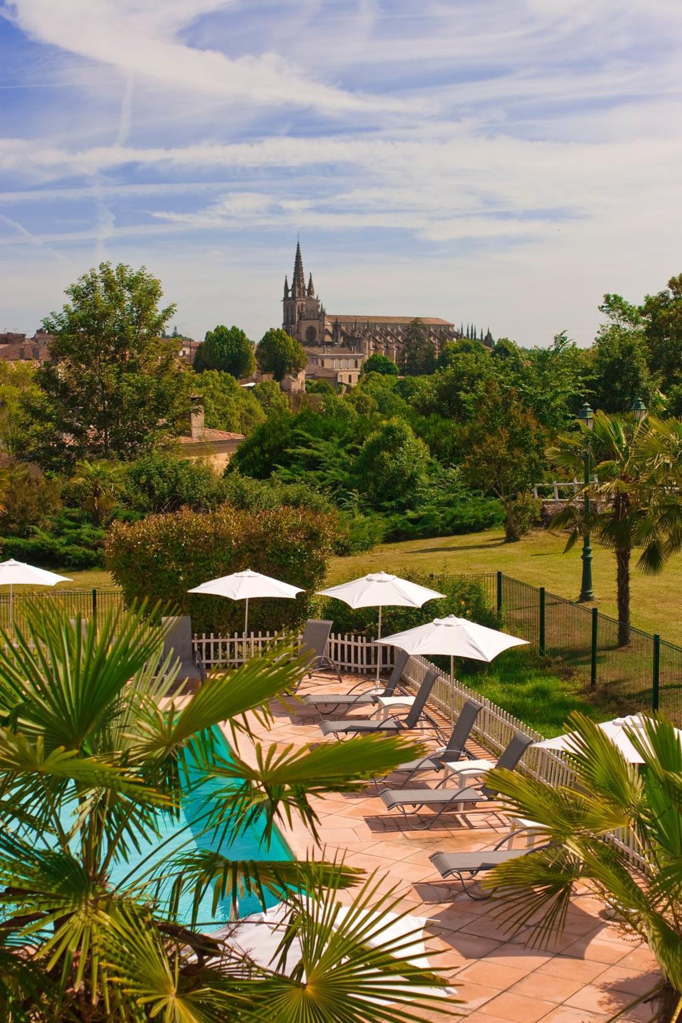 Logis Hotels- Hotel Et Restaurant Domaine De Fompeyre Bazas Eksteriør bilde