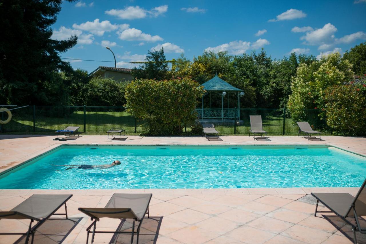 Logis Hotels- Hotel Et Restaurant Domaine De Fompeyre Bazas Eksteriør bilde